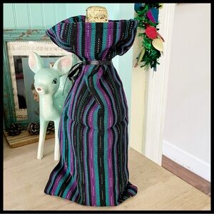 {Fair Trade} Wine Bottle Woven Fabric Gift Bag